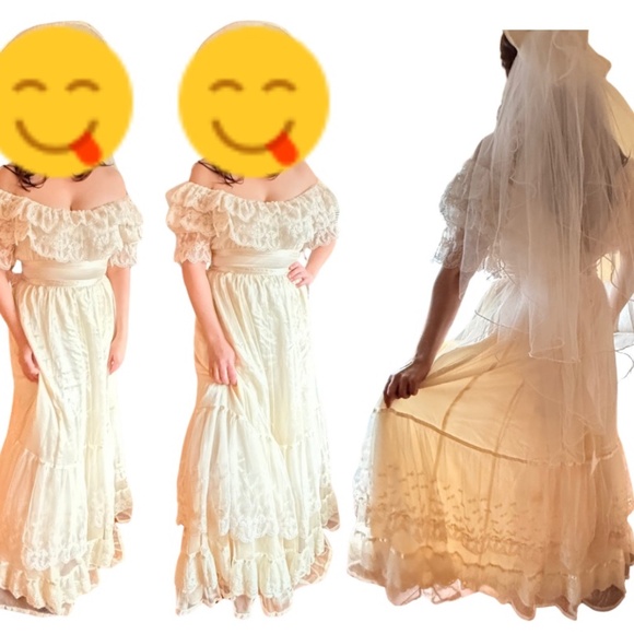 1970s gunne sax romantic renaissance dress - Picture 2 of 13